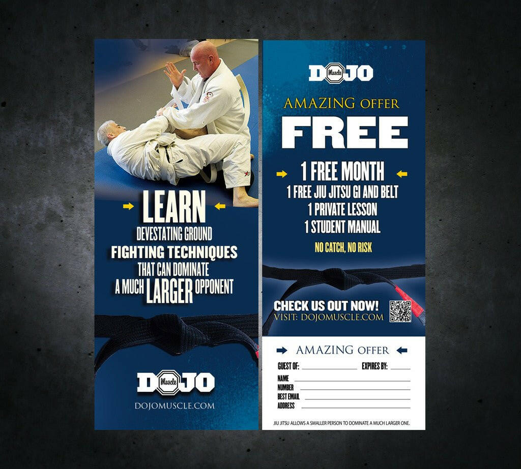 Tear Off Cards - Jiu Jitsu 3 - Dojo Muscle