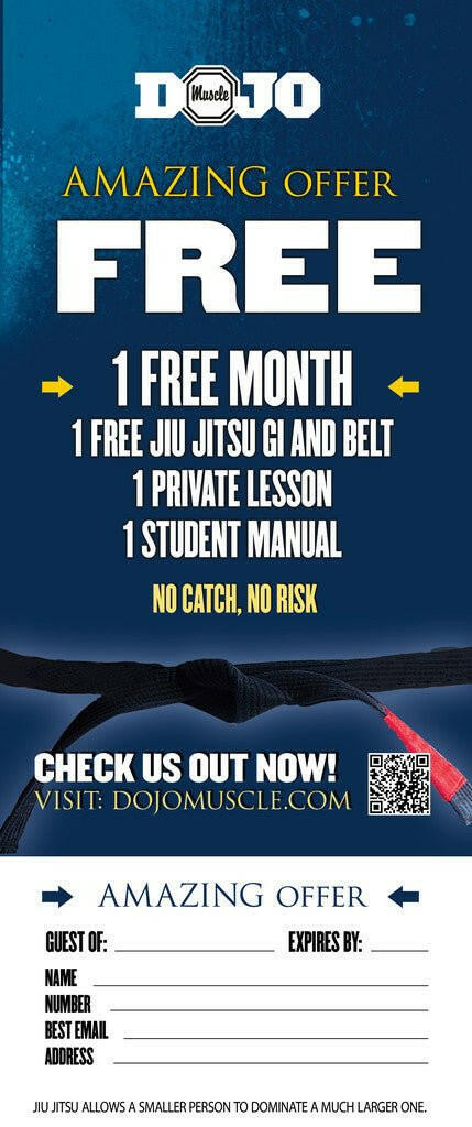 Tear Off Cards - Jiu Jitsu 3 - Dojo Muscle