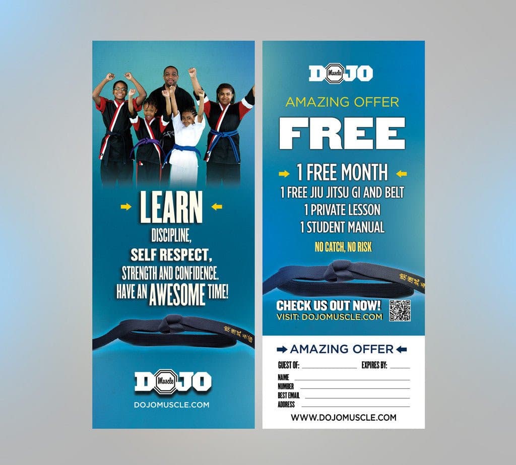 Tear Off Cards - Karate 1 - Dojo Muscle