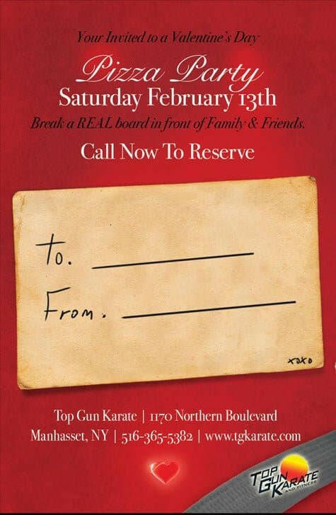 Valentine's Day Invite a Friend - Dojo Muscle