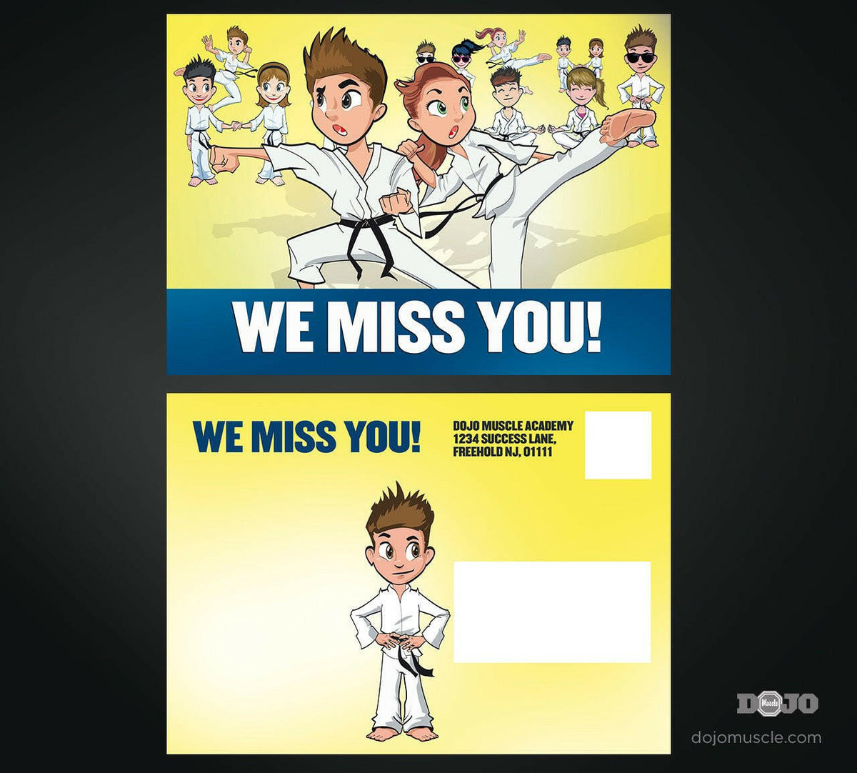 We Miss You Cards 2 - Dojo Muscle