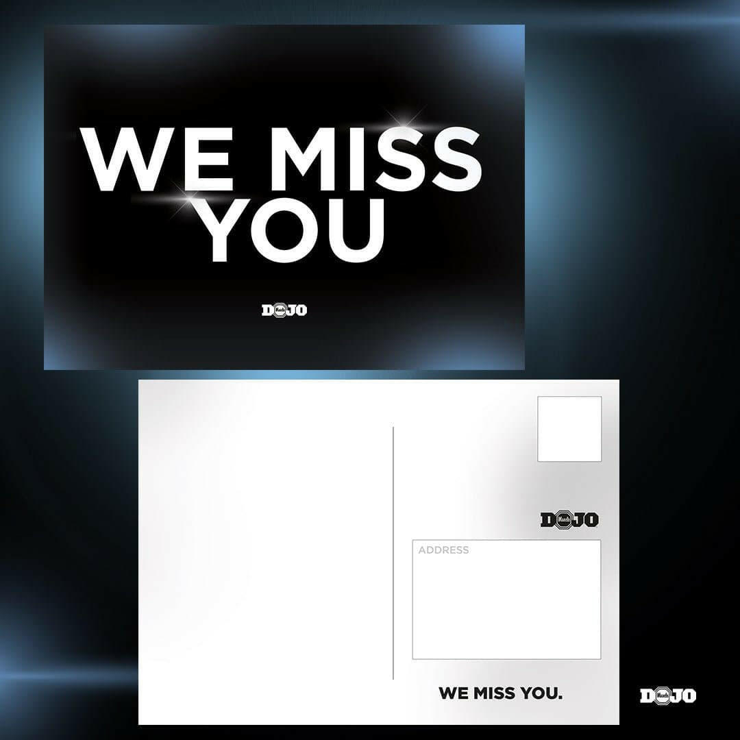 We Miss You Cards 4 - Dojo Muscle